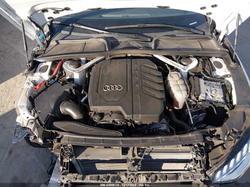 2022 Audi A4 Premium Plus 45 Tfsi S Line Quattro S Tronic VIN: WAUEAAF43NN014582 Lot: 43956118
