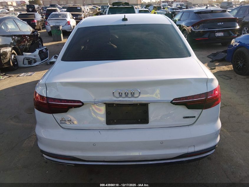 2022 Audi A4 Premium Plus 45 Tfsi S Line Quattro S Tronic VIN: WAUEAAF43NN014582 Lot: 43956118