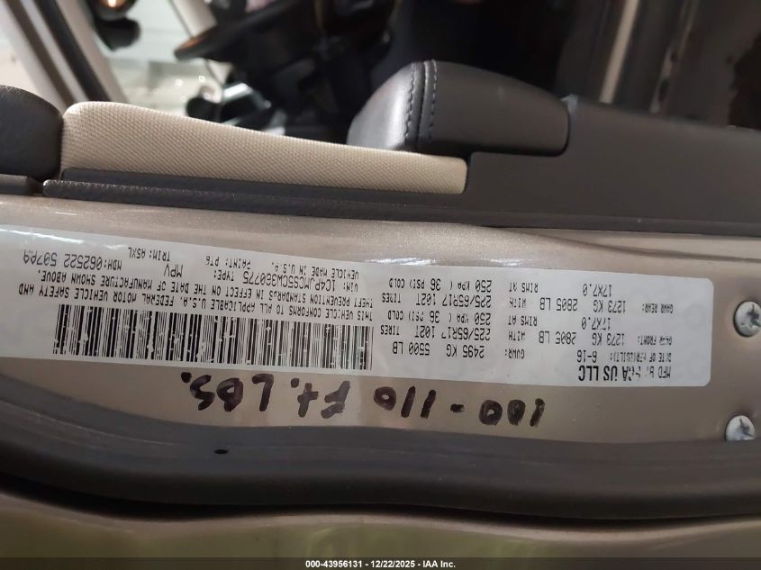 2016 Jeep Cherokee Latitude VIN: 1C4PJMCS5GW360775 Lot: 43956131