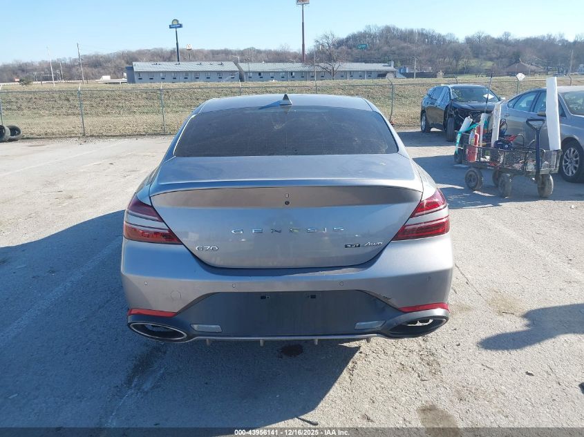 2023 Genesis G70 3.3T Awd VIN: KMTG54TE6PU106343 Lot: 43956141