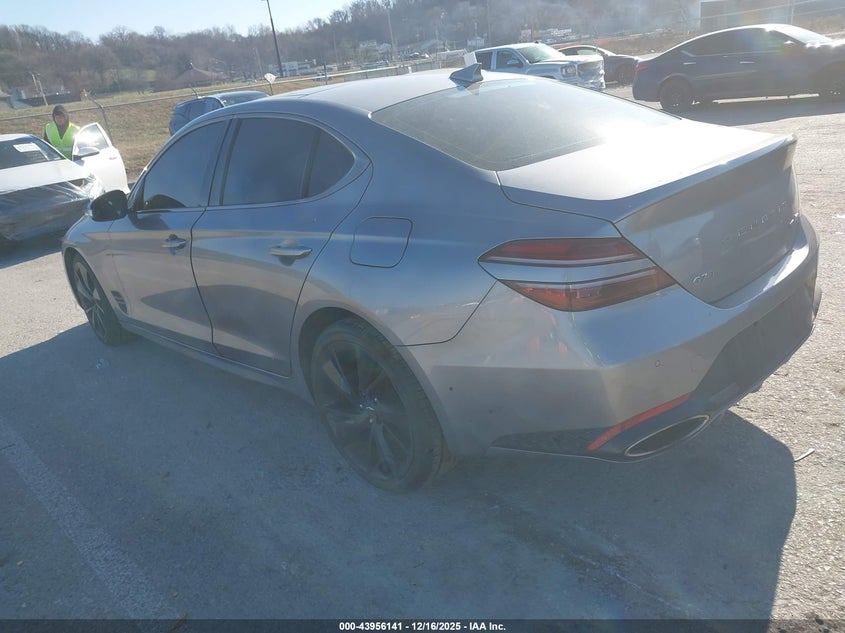 Vin: kmtg54te6pu106343, lot: 44451783, genesis g70 3.3t awd 20233