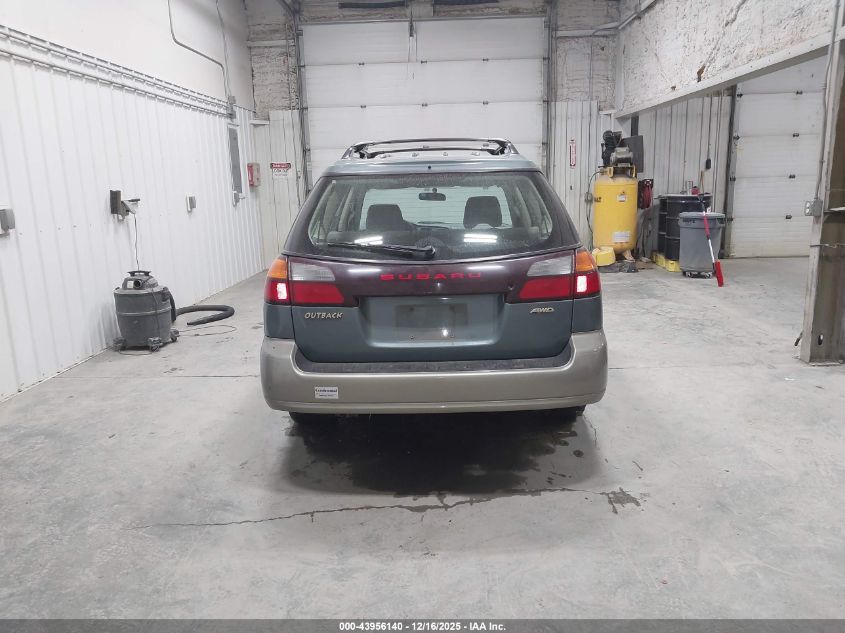 2001 Subaru Outback VIN: 4S3BH665417611827 Lot: 43956140