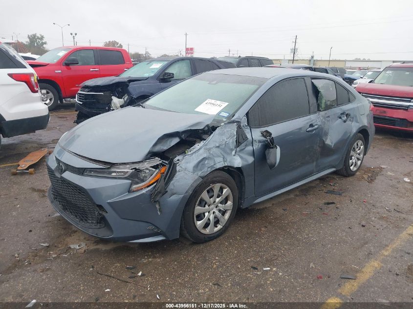 2022 Toyota Corolla Le VIN: JTDEPMAE6NJ214978 Lot: 43956151