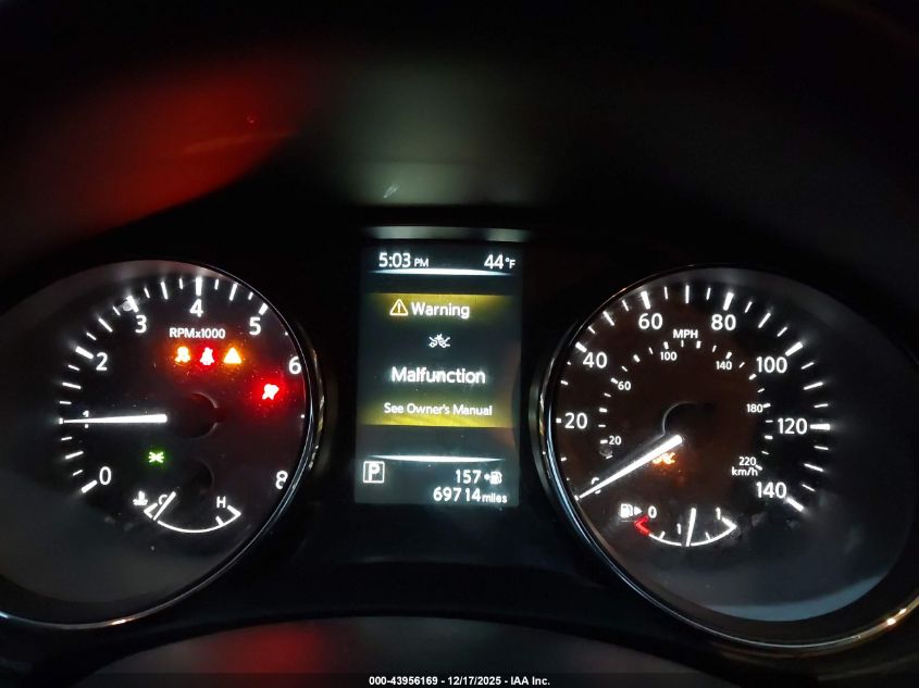 2017 Nissan Rogue Sl VIN: 5N1AT2MV3HC787643 Lot: 43956169