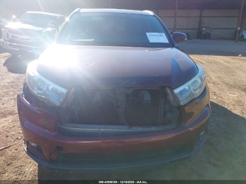 2015 Toyota Highlander Xle V6 VIN: 5TDKKRFH4FS089338 Lot: 43956185