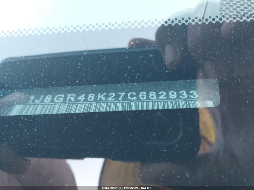 2007 Jeep Grand Cherokee Laredo VIN: 1J8GR48K27C682933 Lot: 43956192
