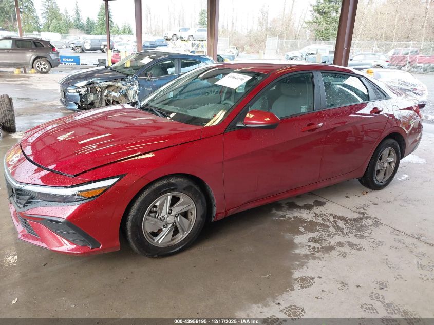2025 Hyundai Elantra Se VIN: KMHLL4DG8SU936121 Lot: 43956195