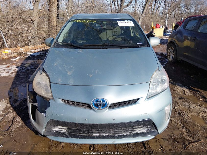 2013 Toyota Prius Two VIN: JTDKN3DU3D1622052 Lot: 43956219