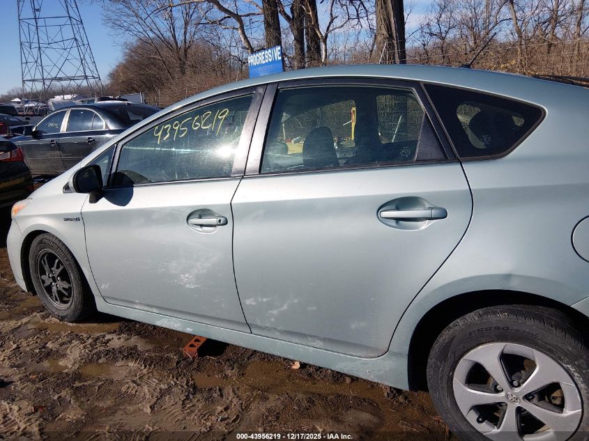 2013 Toyota Prius Two VIN: JTDKN3DU3D1622052 Lot: 43956219