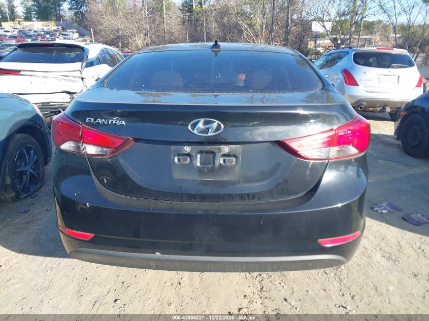 2016 Hyundai Elantra VIN: 59PDH4AE7GH733431 Lot: 43956227