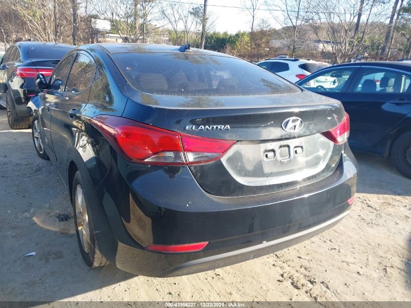 2016 Hyundai Elantra VIN: 59PDH4AE7GH733431 Lot: 43956227