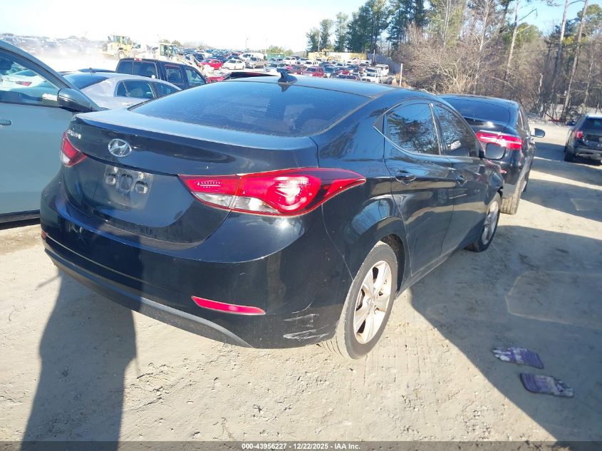 2016 Hyundai Elantra VIN: 59PDH4AE7GH733431 Lot: 43956227