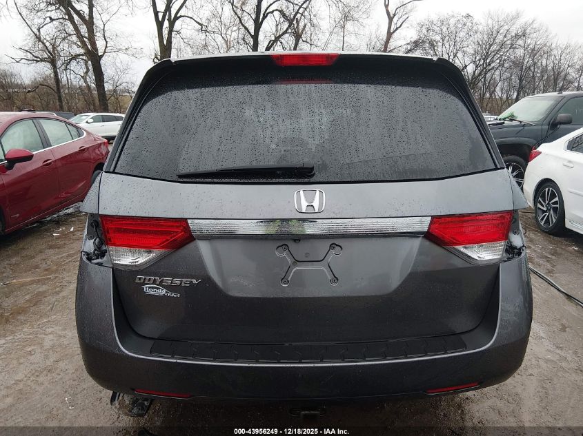 2014 Honda Odyssey Ex-L VIN: 5FNRL5H60EB019936 Lot: 43956249