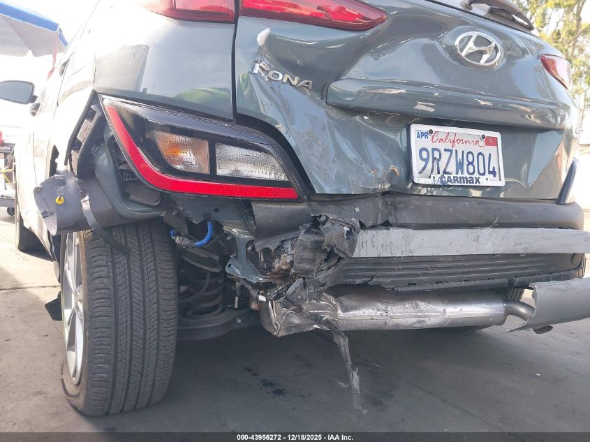 2022 Hyundai Kona Sel VIN: KM8K6CAB8NU886914 Lot: 43956272