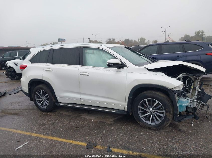 2018 Toyota Highlander Xle VIN: 5TDKZRFH5JS535307 Lot: 43956303