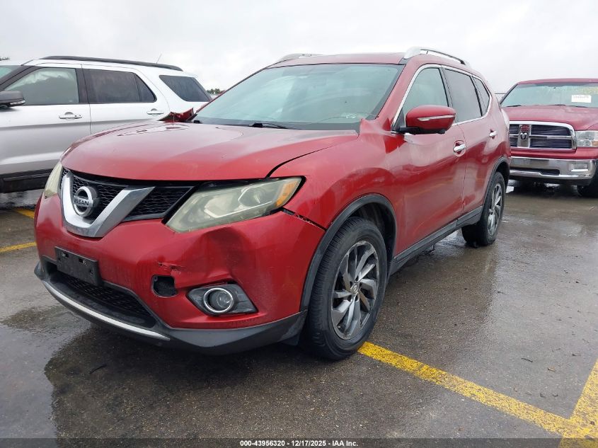 2015 Nissan Rogue Sl VIN: 5N1AT2MV4FC840766 Lot: 43956320