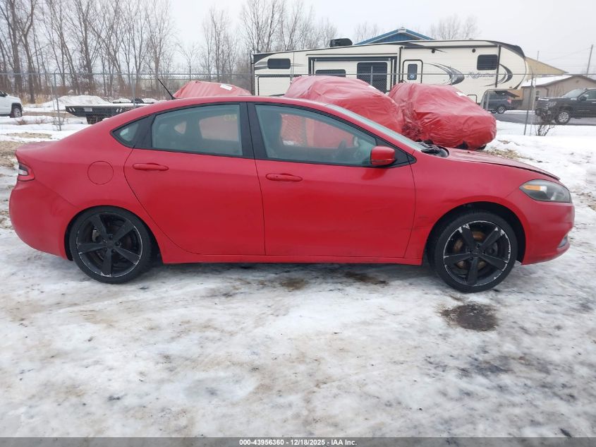 2015 Dodge Dart Gt VIN: 1C3CDFEB0FD123334 Lot: 43956360