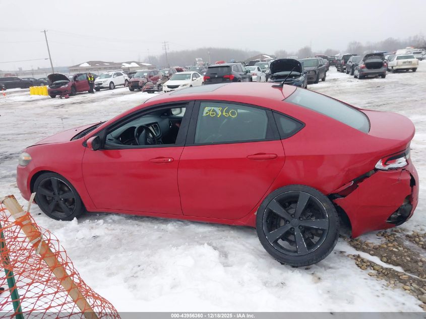 2015 Dodge Dart Gt VIN: 1C3CDFEB0FD123334 Lot: 43956360