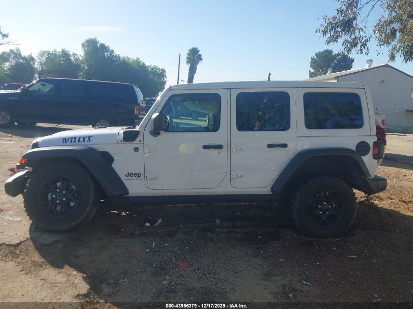 2024 Jeep Wrangler 4Xe Willys 4Xe VIN: 1C4RJXN65RW148343 Lot: 43956379