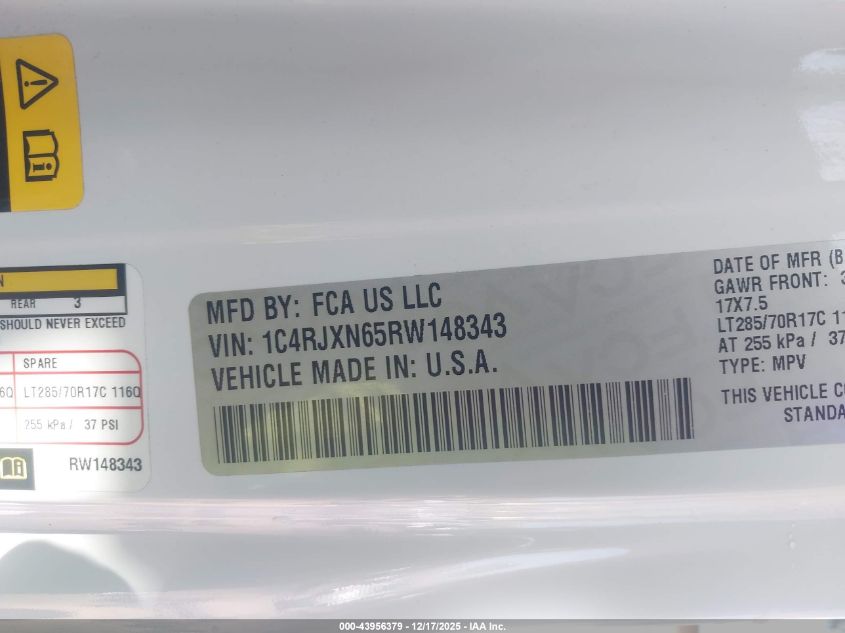 2024 Jeep Wrangler 4Xe Willys 4Xe VIN: 1C4RJXN65RW148343 Lot: 43956379