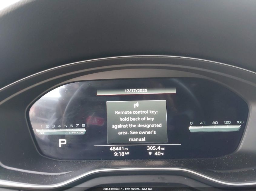 2022 Audi A5 Sportback Premium Plus 45 Tfsi S Line Quattro S Tronic VIN: WAUFACF58NA035279 Lot: 43956387