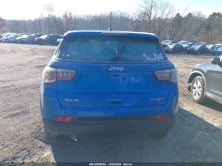 2018 Jeep Compass Sport 4X4 VIN: 3C4NJDAB4JT107728 Lot: 43956394