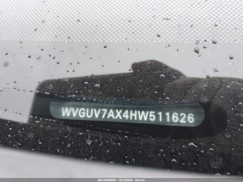 2017 Volkswagen Tiguan 2.0T Sport VIN: WVGUV7AX4HW511626 Lot: 43956395