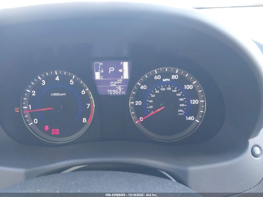 2016 Hyundai Accent Se VIN: KMHCT4AE4GU025780 Lot: 43956405