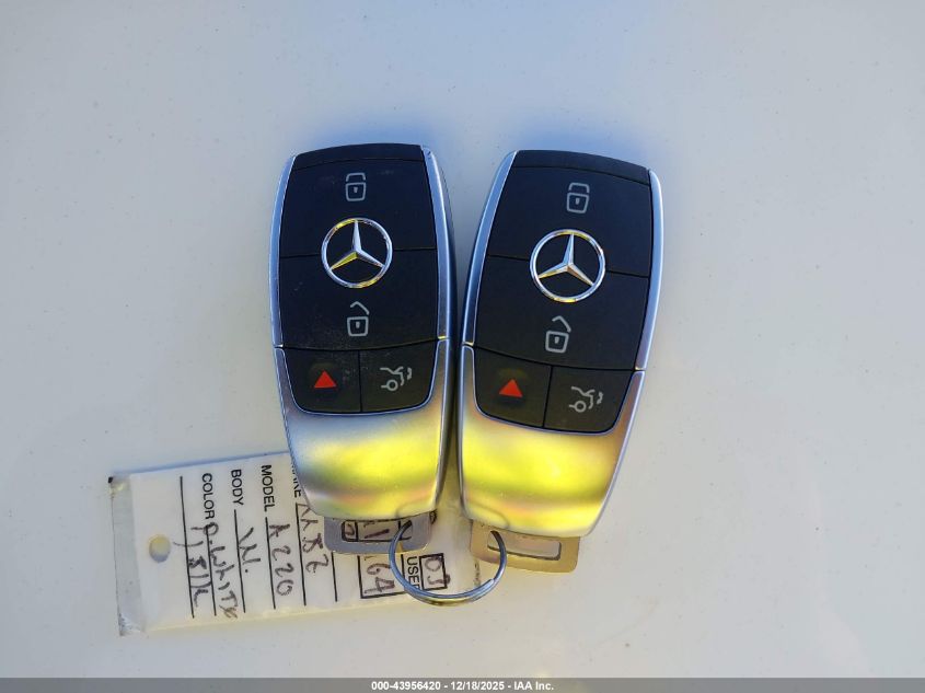 2022 Mercedes-Benz A 220 VIN: W1K3G4EB9NJ341964 Lot: 43956420