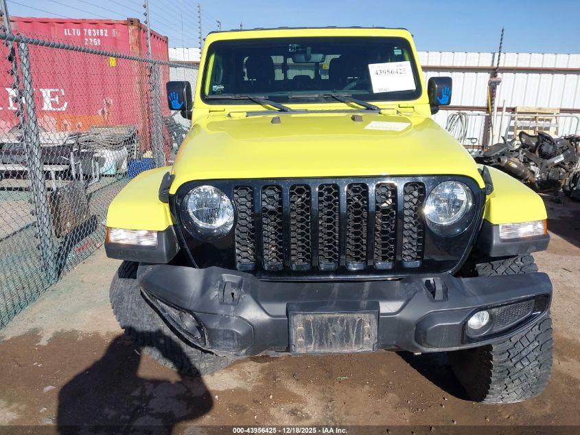 2023 Jeep Gladiator Willys 4X4 VIN: 1C6HJTAG0PL554460 Lot: 43956425