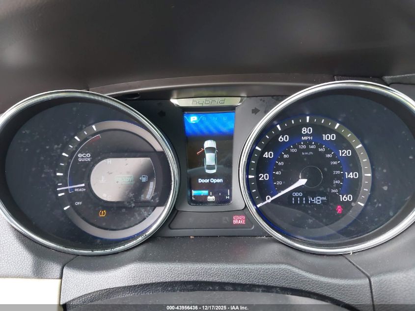 2015 Hyundai Sonata Hybrid VIN: KMHEC4A42FA135646 Lot: 43956436