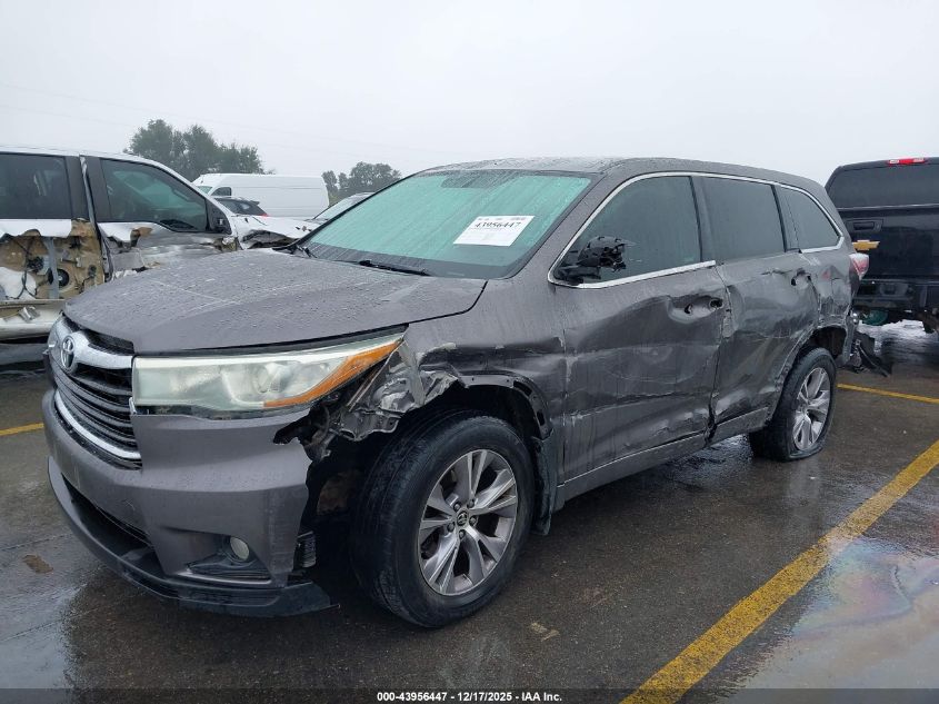 2016 Toyota Highlander Le Plus V6 VIN: 5TDZKRFH6GS141567 Lot: 43956447