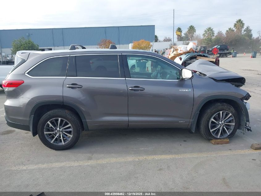 2018 Toyota Highlander Hybrid Xle VIN: 5TDJGRFH3JS042615 Lot: 43956462