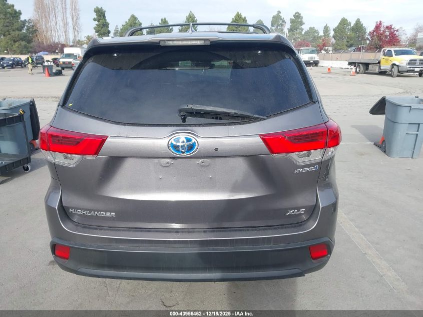 2018 Toyota Highlander Hybrid Xle VIN: 5TDJGRFH3JS042615 Lot: 43956462