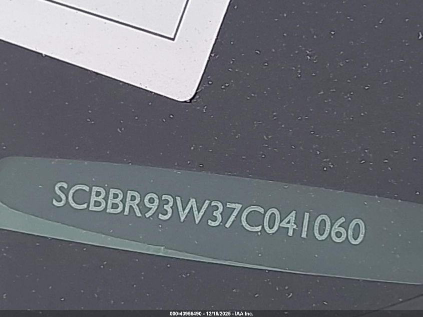 2007 Bentley Continental Flying Spur VIN: SCBBR93W37C041060 Lot: 43956490