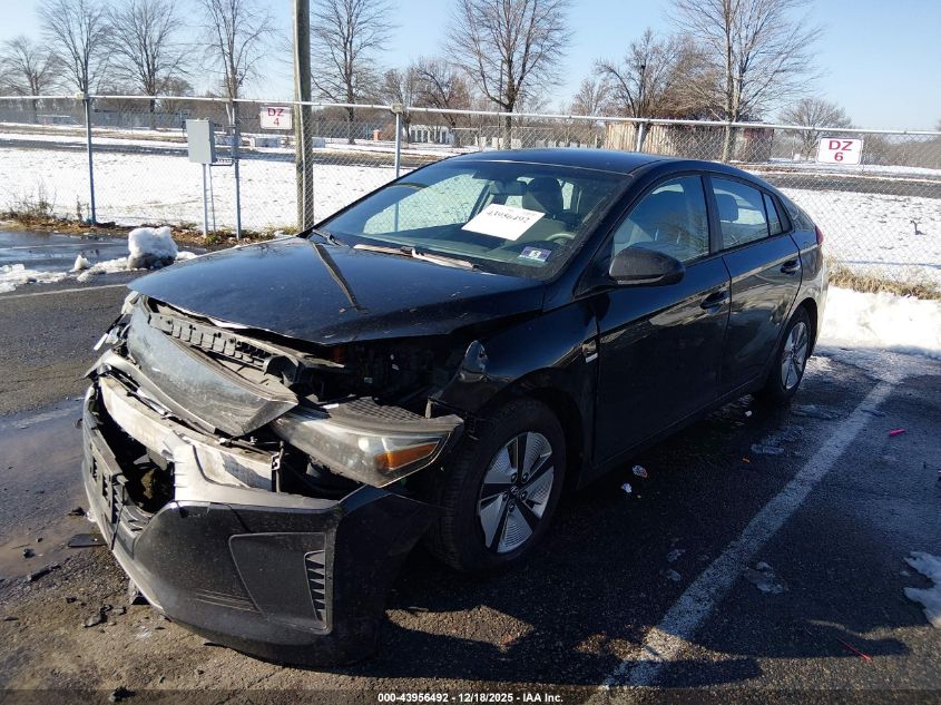 2017 Hyundai Ioniq Hybrid Blue VIN: KMHC65LC2HU021950 Lot: 43956492