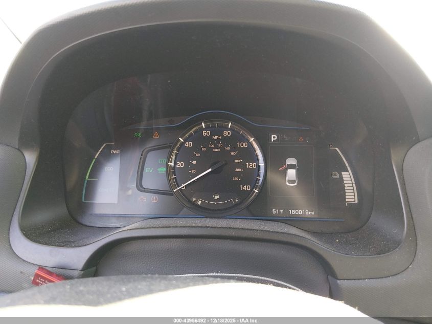 2017 Hyundai Ioniq Hybrid Blue VIN: KMHC65LC2HU021950 Lot: 43956492