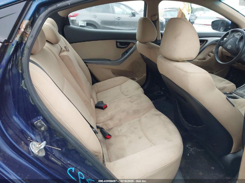 2013 Hyundai Elantra Gls VIN: KMHDH4AE6DU727942 Lot: 43956497