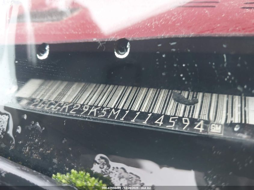 1991 Chevrolet Gmt-400 K2500 VIN: 2GCGK29K5M1114594 Lot: 43956499