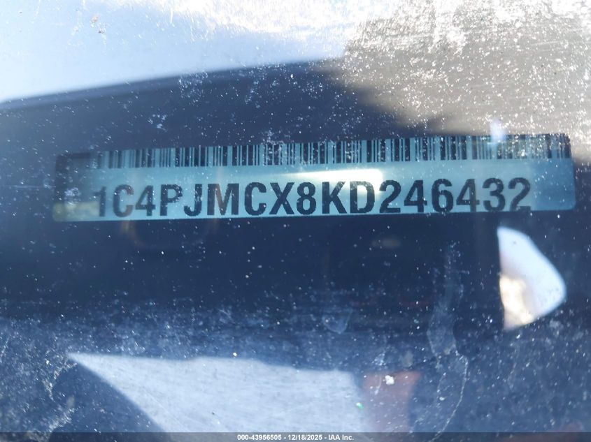 2019 Jeep Cherokee Latitude 4X4 VIN: 1C4PJMCX8KD246432 Lot: 43956505