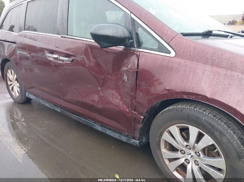 2014 Honda Odyssey Ex-L VIN: 5FNRL5H64EB056763 Lot: 43956524