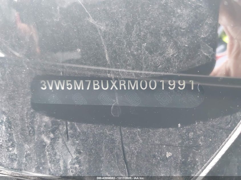 2024 Volkswagen Jetta 1.5T S VIN: 3VW5M7BUXRM001991 Lot: 43956553