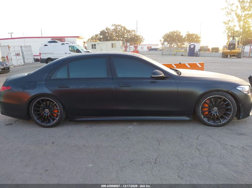 2022 Mercedes-Benz S 580 4Matic VIN: W1K6G7GB7NA133576 Lot: 43956557