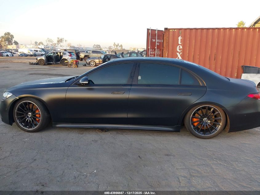 2022 Mercedes-Benz S 580 4Matic VIN: W1K6G7GB7NA133576 Lot: 43956557