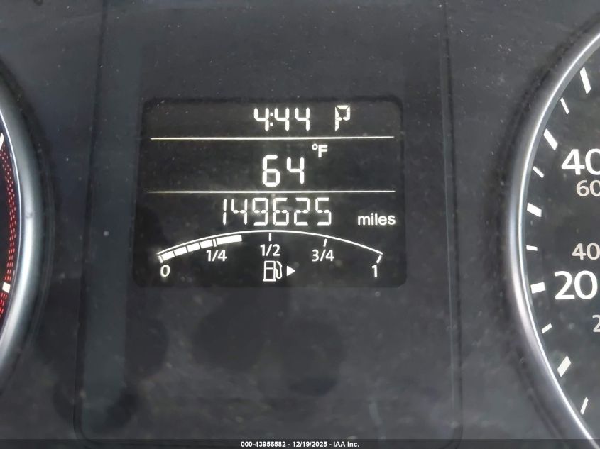 2012 Volkswagen Jetta 2.5L Se VIN: 3VWDP7AJ2CM321971 Lot: 43956582