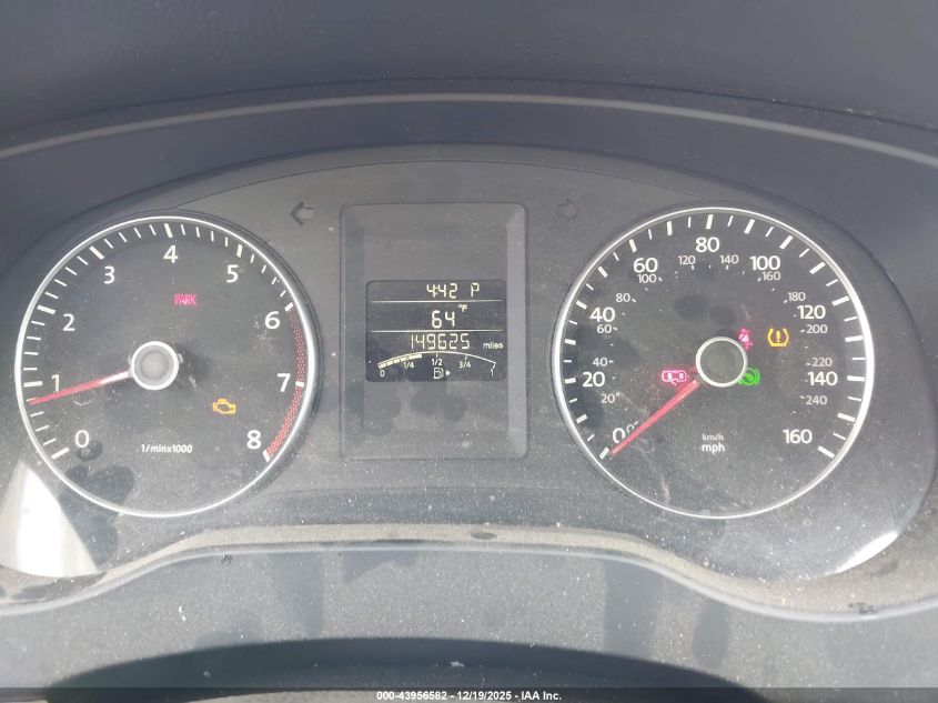 2012 Volkswagen Jetta 2.5L Se VIN: 3VWDP7AJ2CM321971 Lot: 43956582