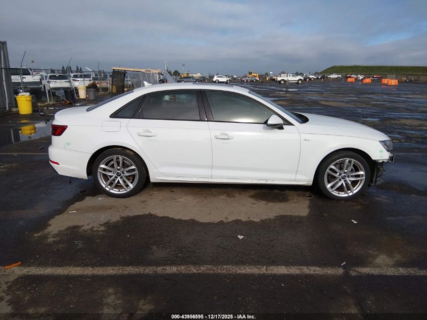 2017 Audi A4 2.0T Season Of Audi Ultra Premium VIN: WAUKMAF42HN041044 Lot: 43956595
