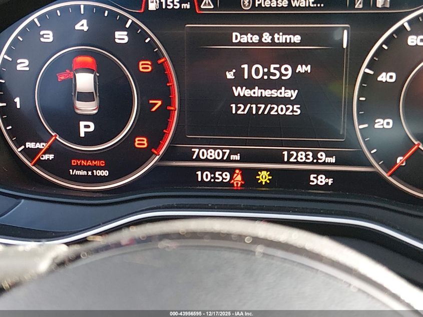 2017 Audi A4 2.0T Season Of Audi Ultra Premium VIN: WAUKMAF42HN041044 Lot: 43956595