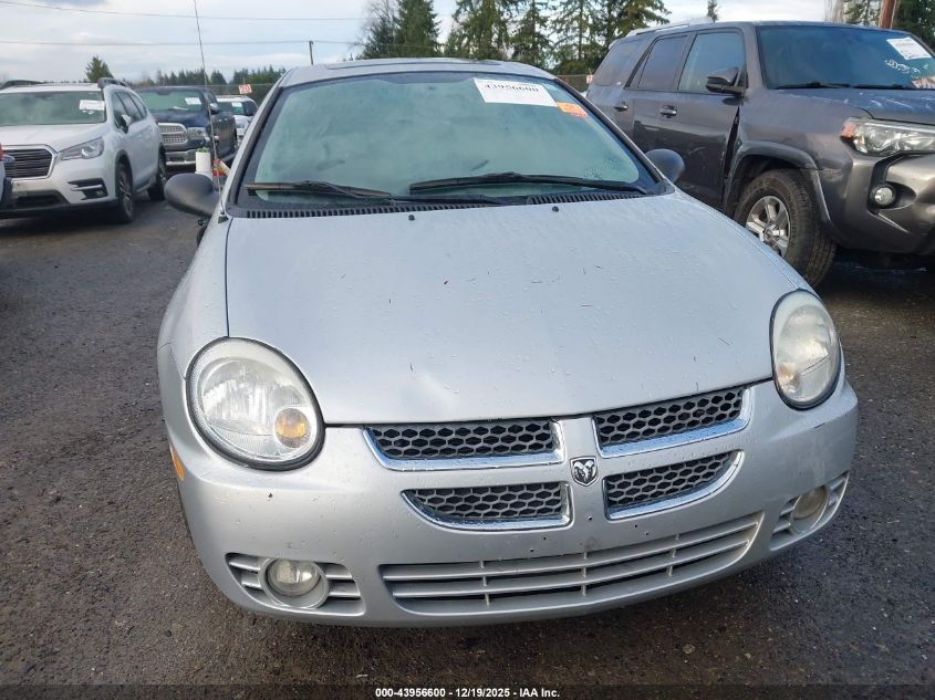 2005 Dodge Neon Sxt VIN: 1B3AS56C95D233891 Lot: 43956600