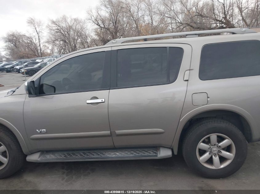 2009 Nissan Armada Se VIN: 5N1AA08CX9N602027 Lot: 43956615
